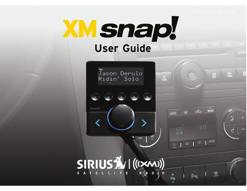 Sirius Satellite Radio XMsnap user guide
