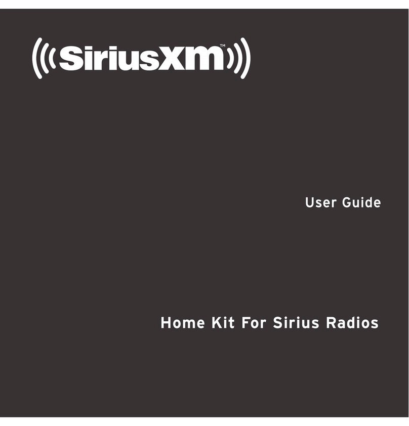Sirius XM RAdio Home Kit user guide