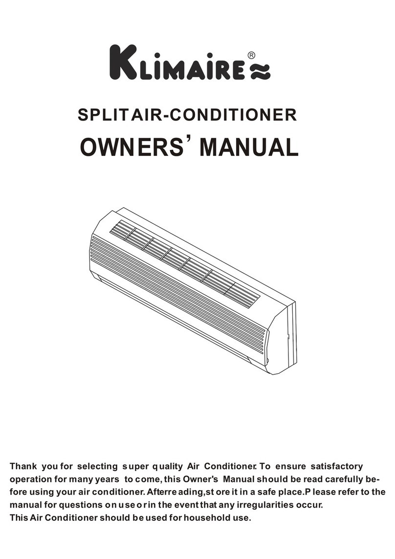 Klimare SPLIT AIR-CONDITIONER User manual