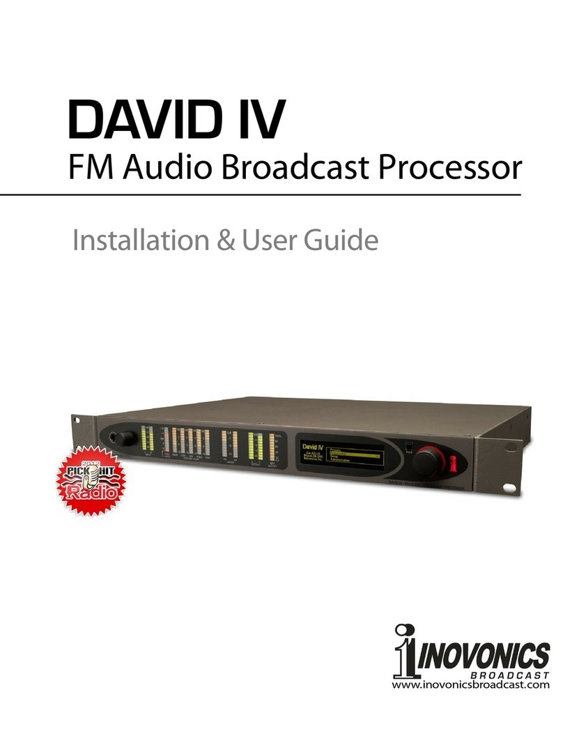 Inovonics David IV Installation & user guide Inovonics David IV Installation & user guide