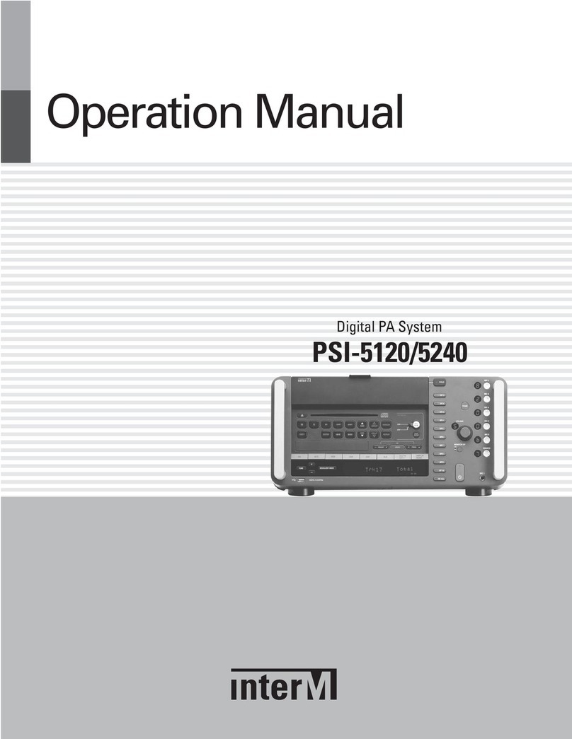 Inter-m PSI-5120 Operation manual