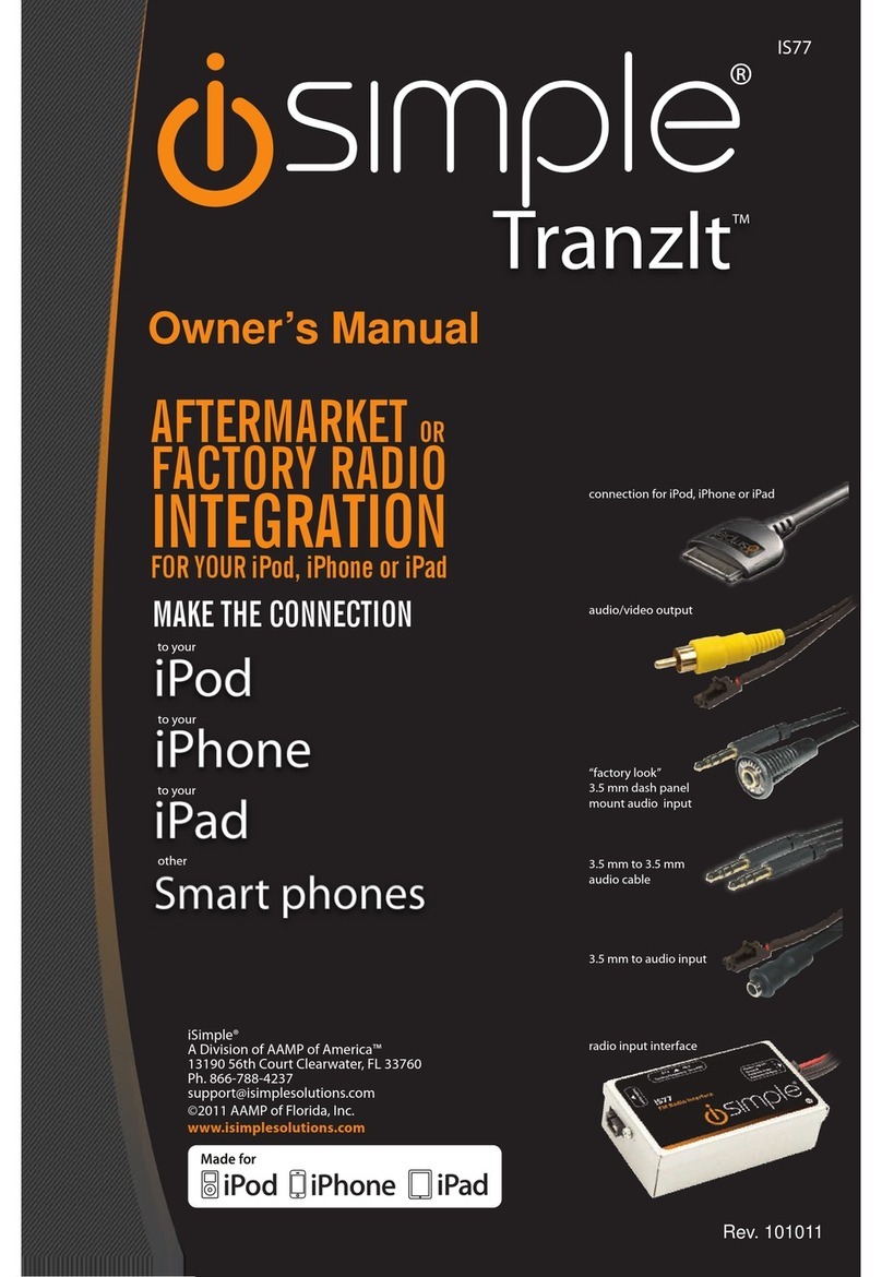 iSimple TranzIt owner's manual