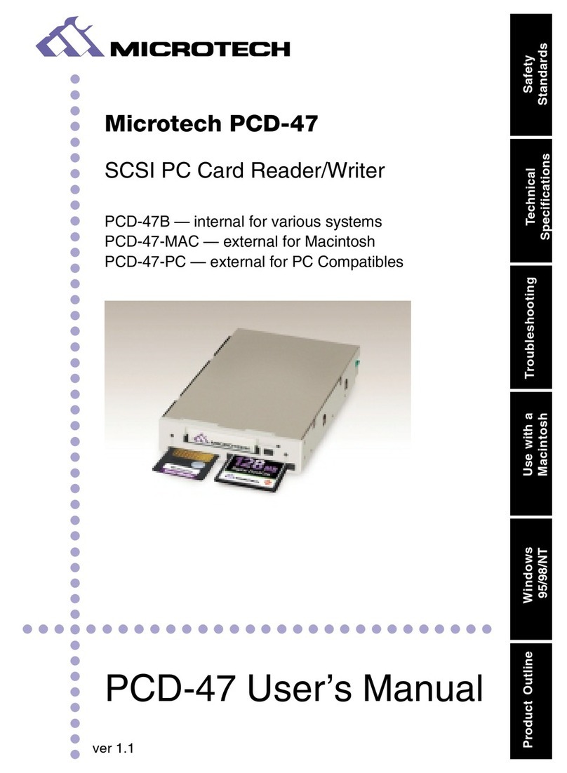 Microtech PCD-47 user manual