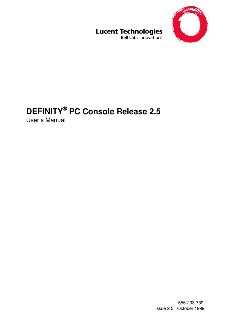 Lucent Technologies DEFINITY Guide user manual