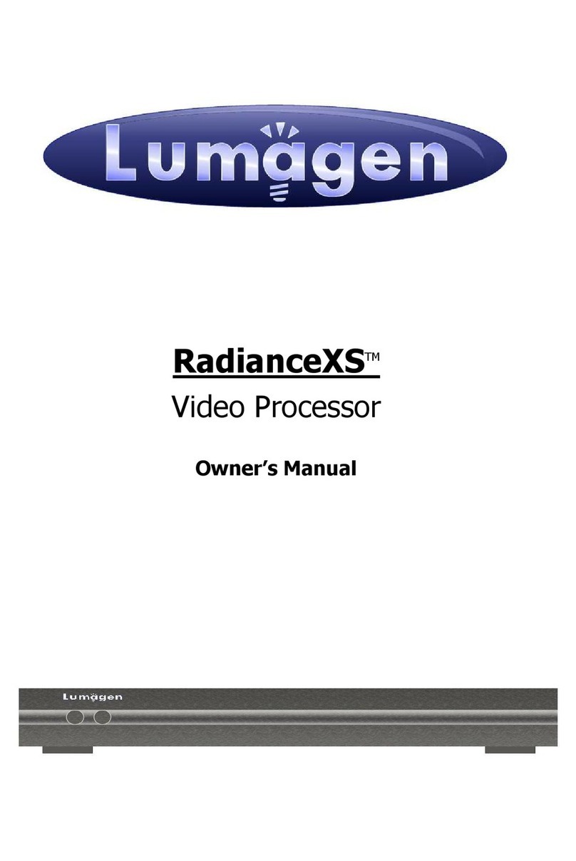 Lumagen RadianceXS User manual