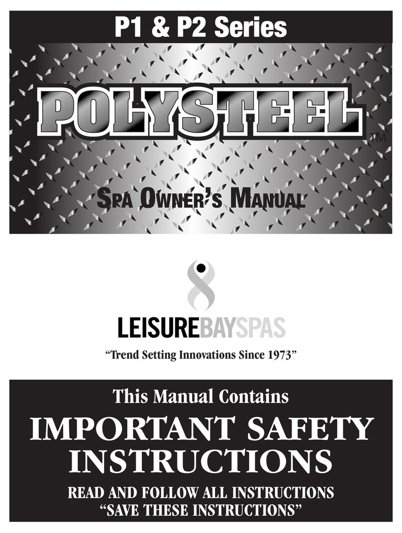 Leisure bay spas P1Series owner's manual