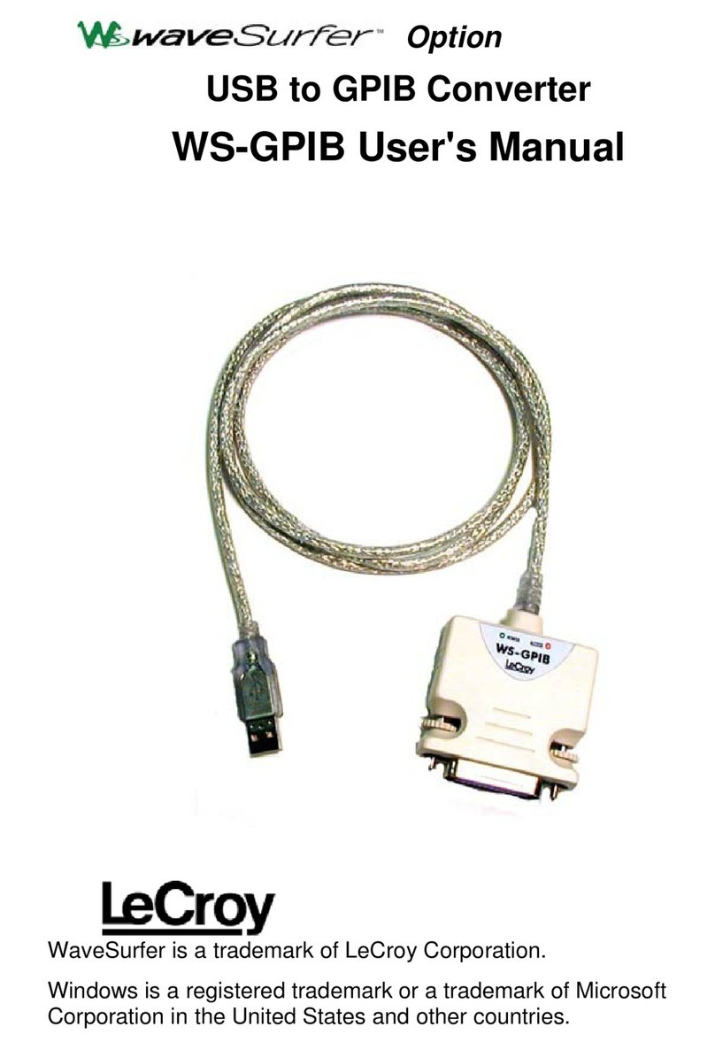 LeCroy WS-GPIB user manual LeCroy WS-GPIB user manual