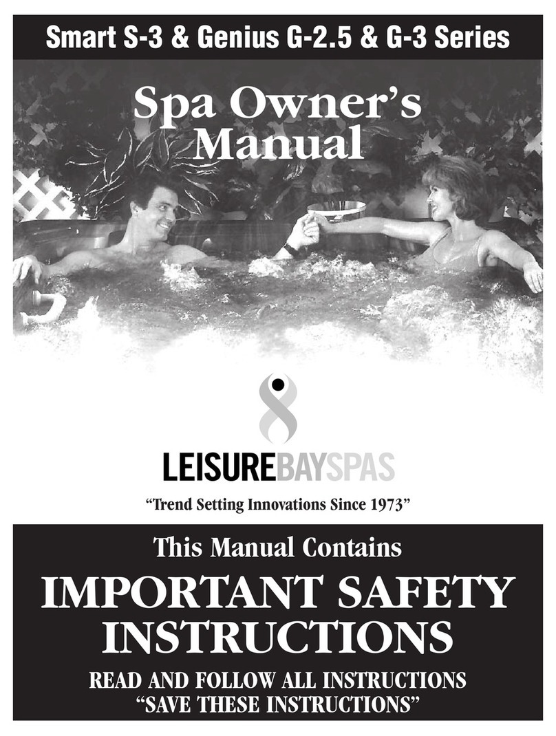 Leisure bay spas Smart S-3 owner's manual