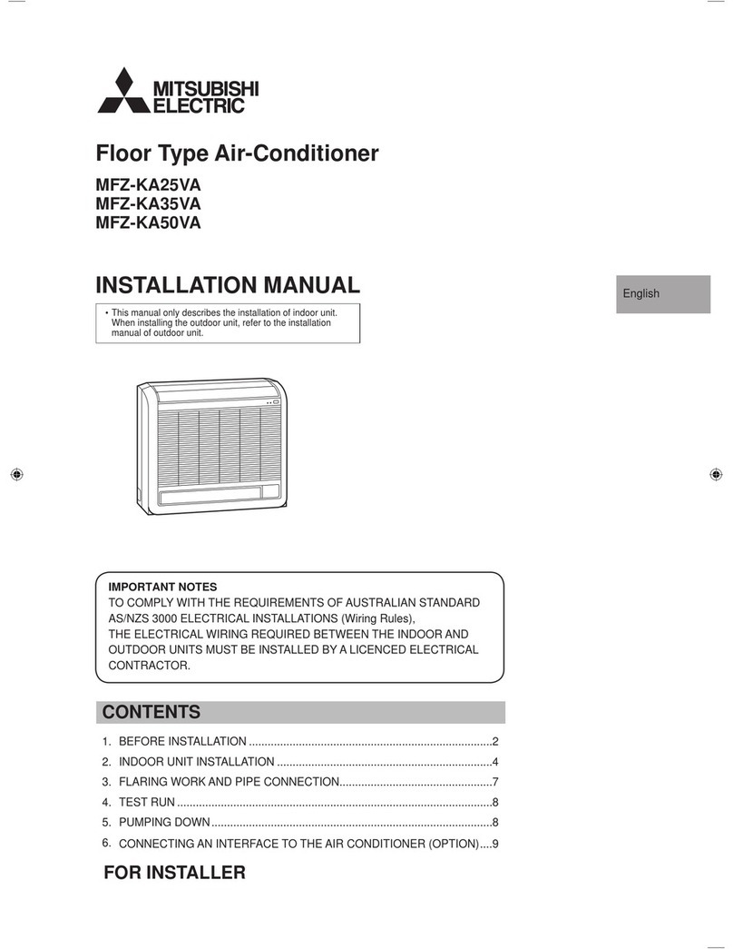 Mitsubishi Electric MFZ-KA25VA User manual