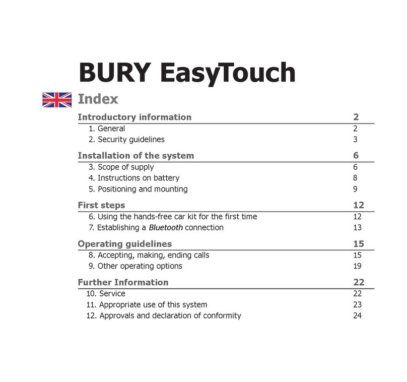 BURY EasyTouch User manual BURY EasyTouch User manual
