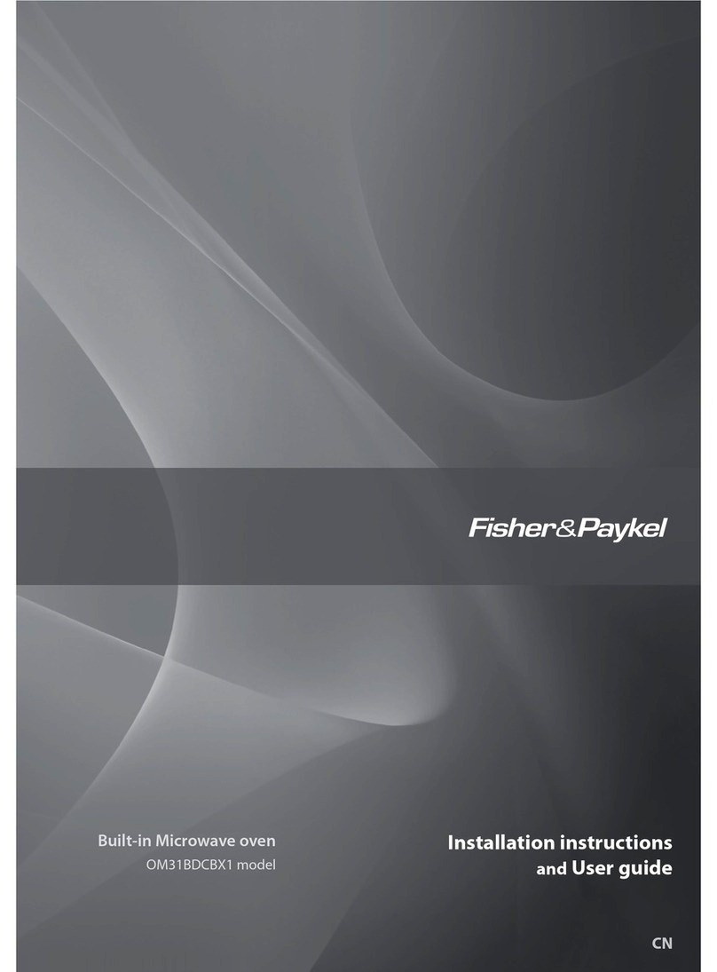 Fisher & Paykel OM31BDCBX1 Installation instructions and user guide