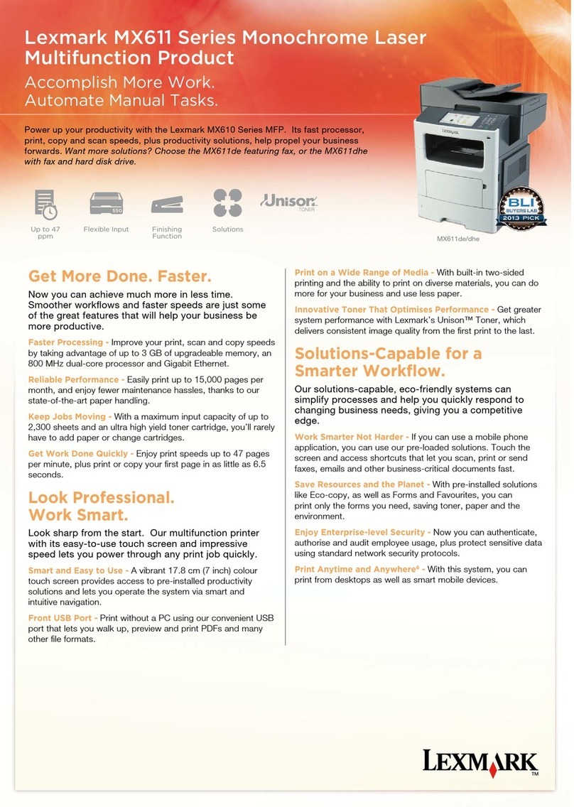 Lexmark MX611 Series User manual