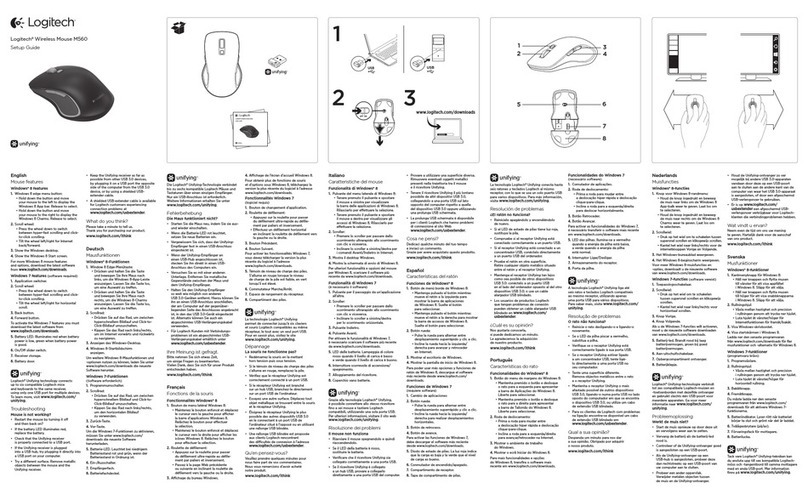 Logitech M560 User manual