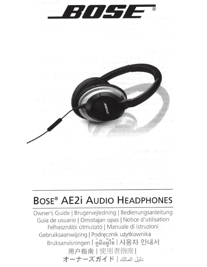 Bose AE2I owner's guide