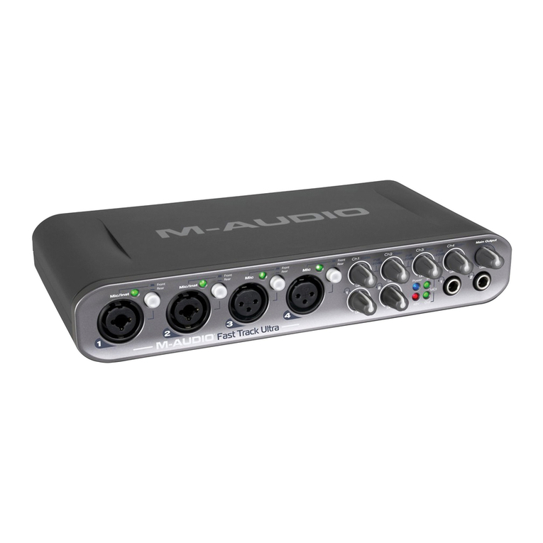 M-Audio Fast Track Ultra User manual