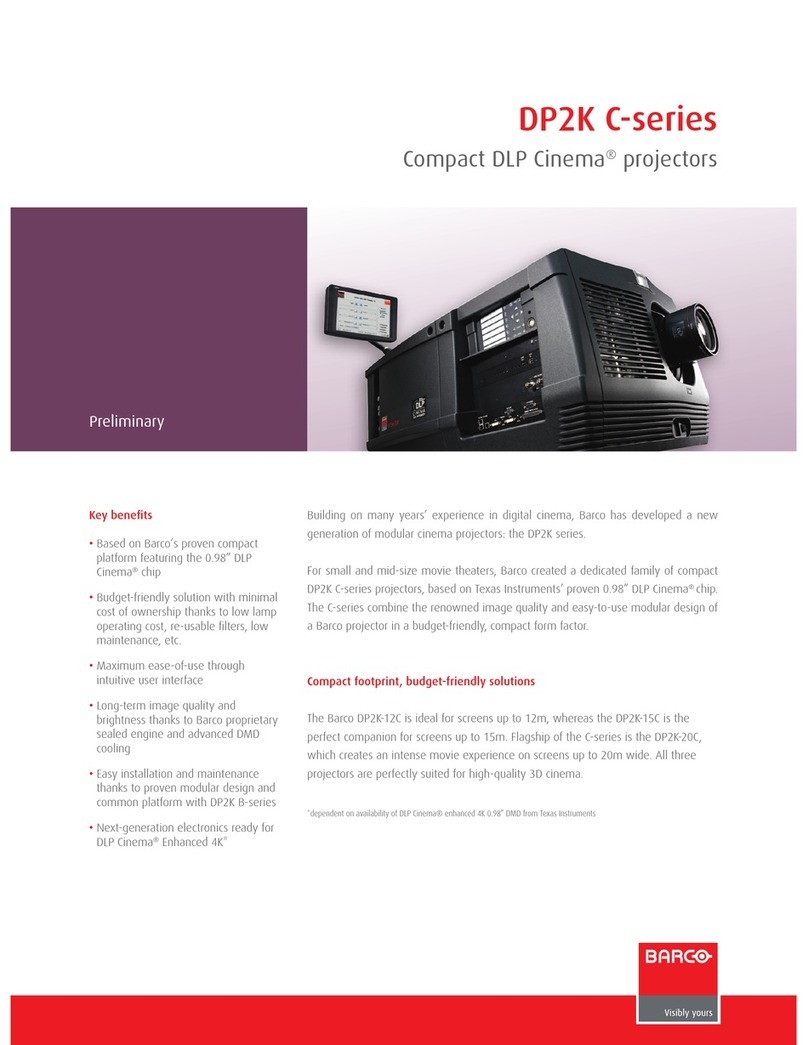 Barco DP2K-12C User manual
