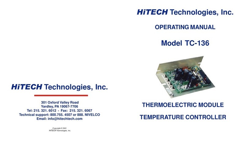 HiTECH Technologies TC-136 operating manual