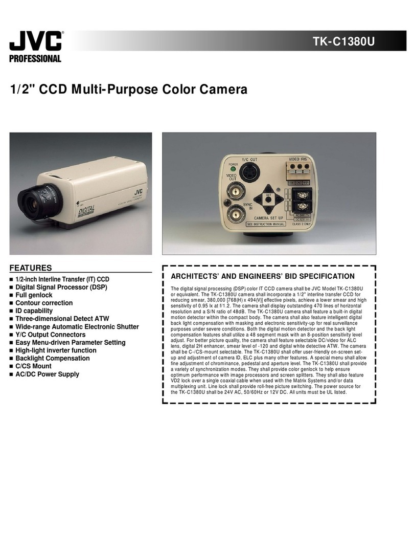 JVC TK-C1380U - Color Ccd Camera User manual