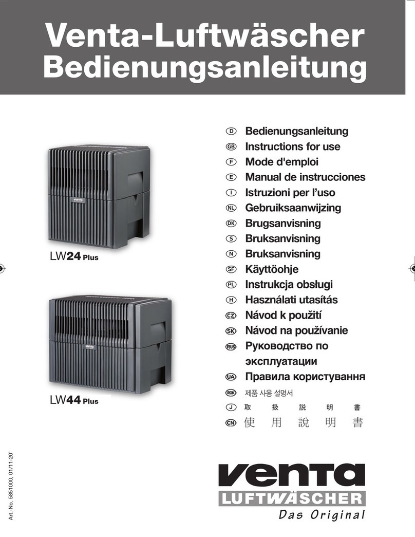 Venta Airwasher LW24Plus Instructions for use