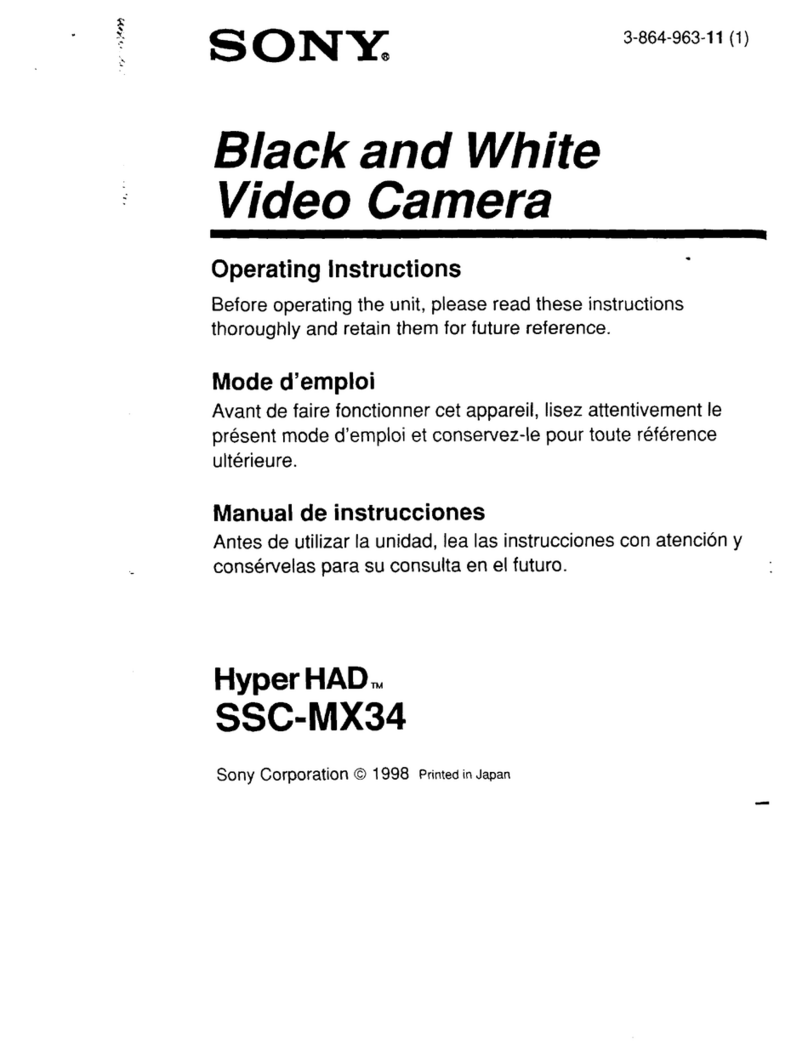 Sony HyperHAD SSC-MX34 operating instructions