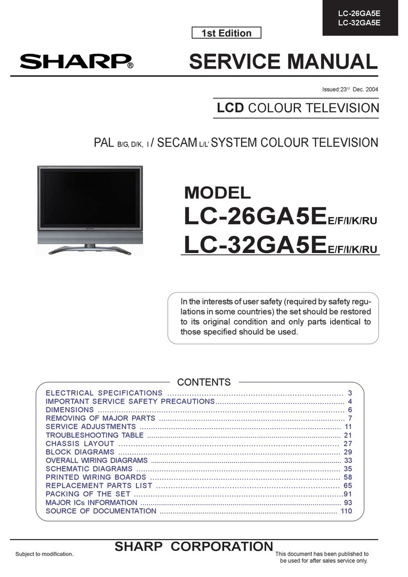 Sharp LC-26GA5EE User manual