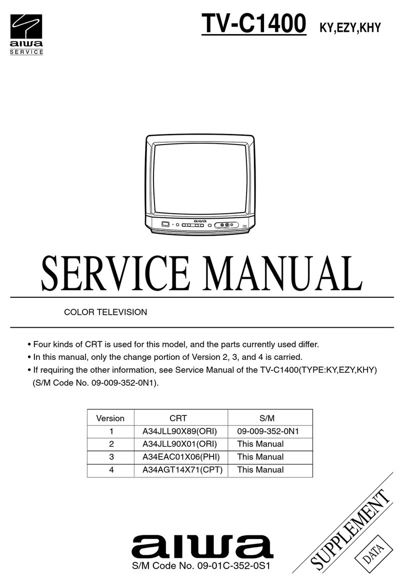 Aiwa TV-C1400KY User manual