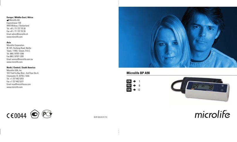 Microlife BP A90 User manual