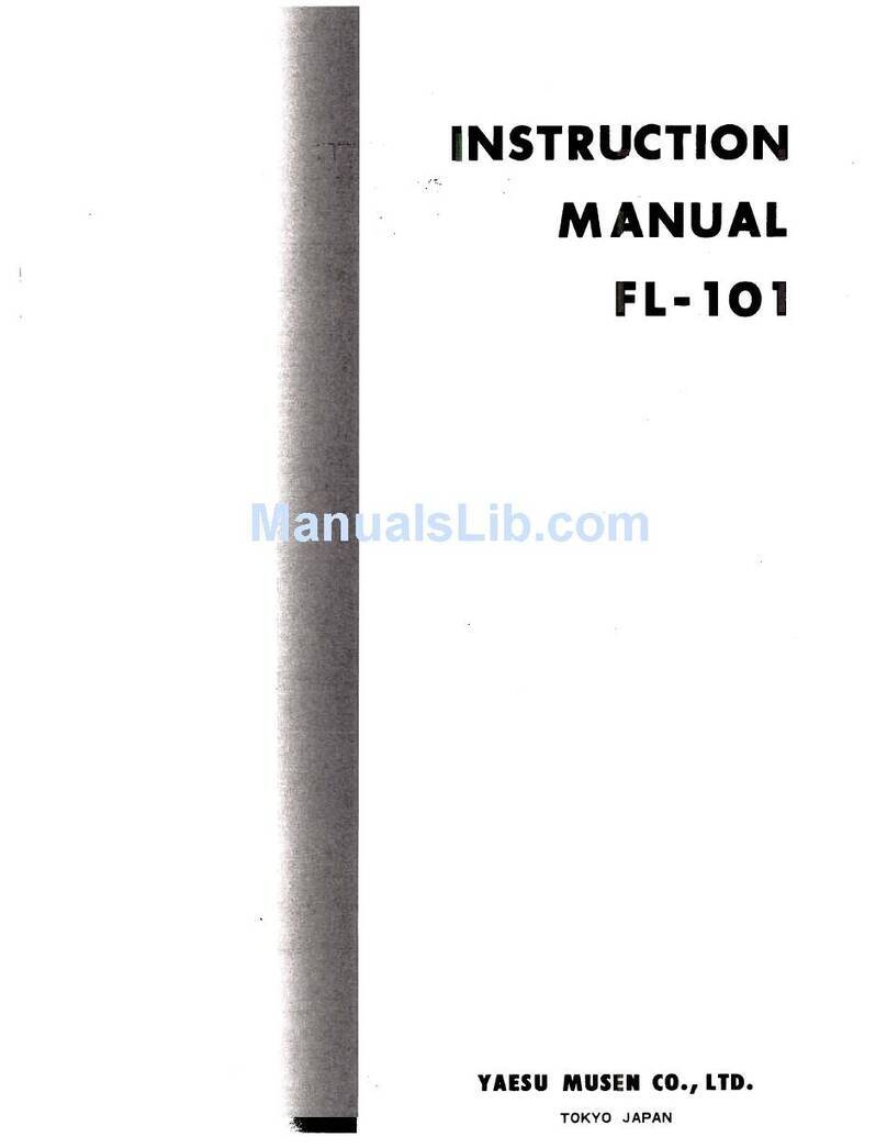 Yaesu FL-101 instruction manual