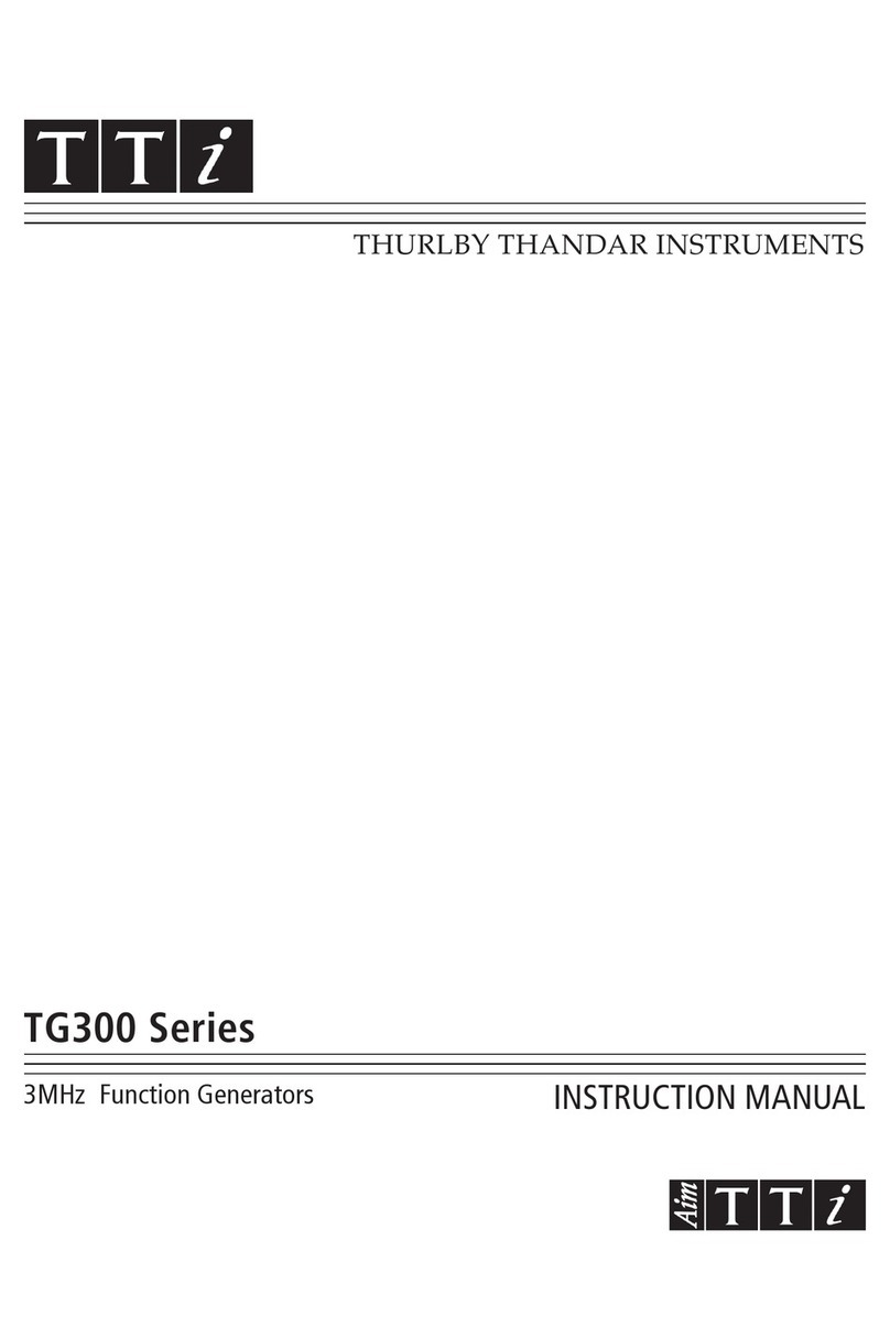 Thurlby Thandar Instruments TG300 Series instruction manual