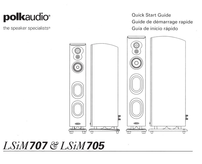 Polk Audio LSiM707 quick start guide