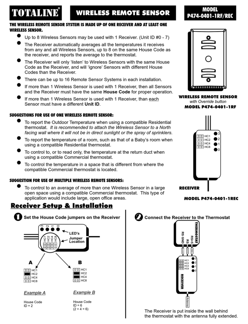 TOTALINE P474-0401-1RF/REC User manual