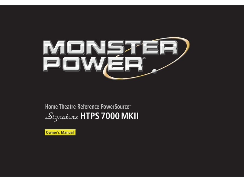Monster Power PowerSource Signature HTPS 7000 MKII owner's manual