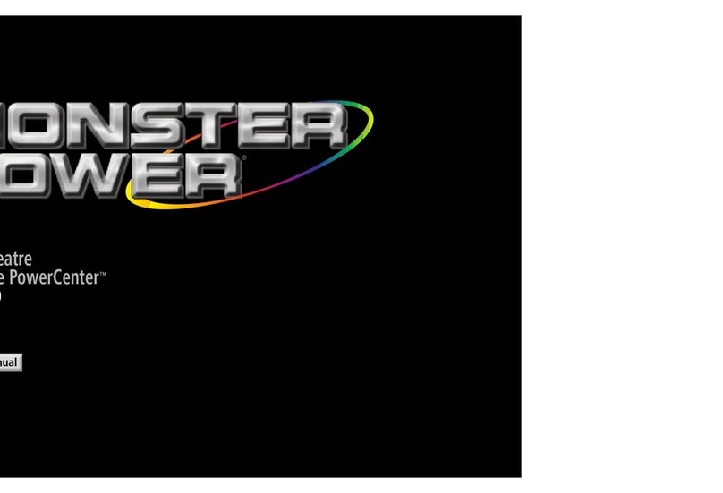 Monster Power Reference PowerCenter HTS2600 owner's manual