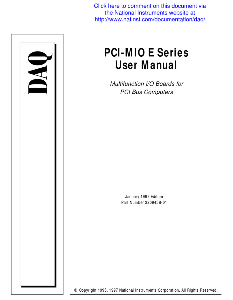 DAQ DAQ PCI-MIO E Series user manual