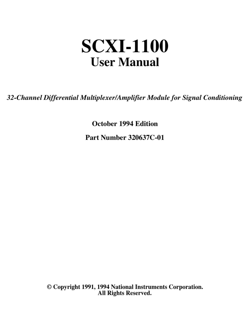 National Instruments SCXI-1100 user manual