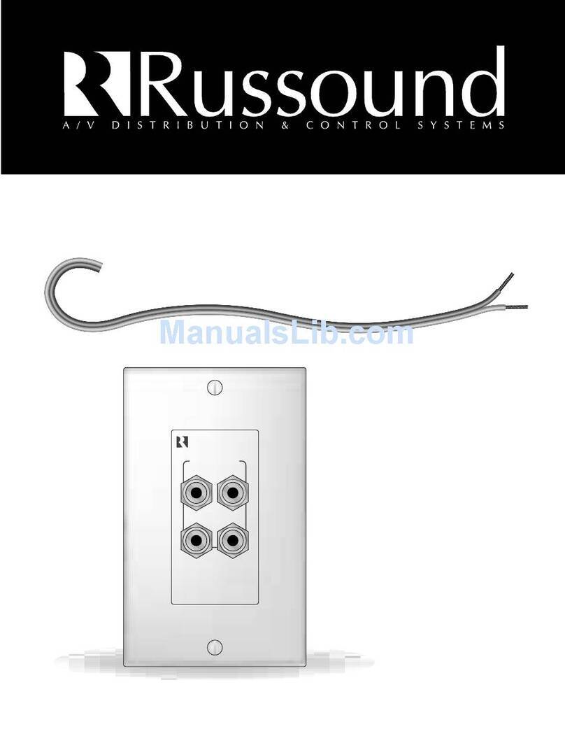Russound SRM-2.1 instruction manual