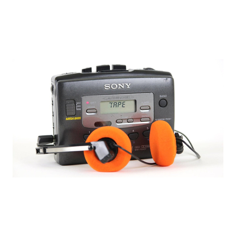 Sony Walkman WM-FX405 operating instructions