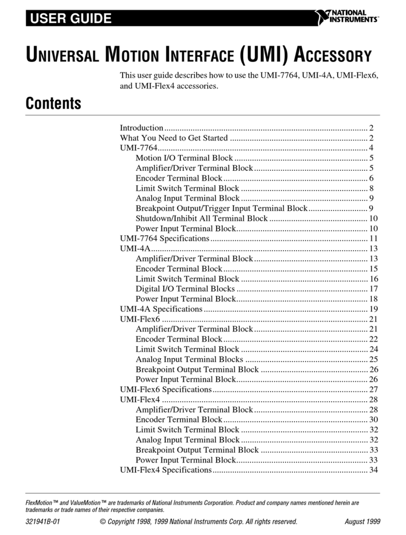 National Instruments UMI-7764 User manual National Instruments UMI-7764 User manual