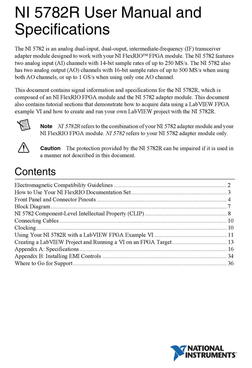 National Instruments NI 5782R User manual and specifications