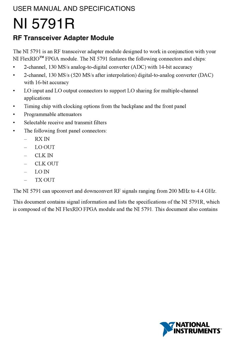 National Instruments NI 5791R User manual