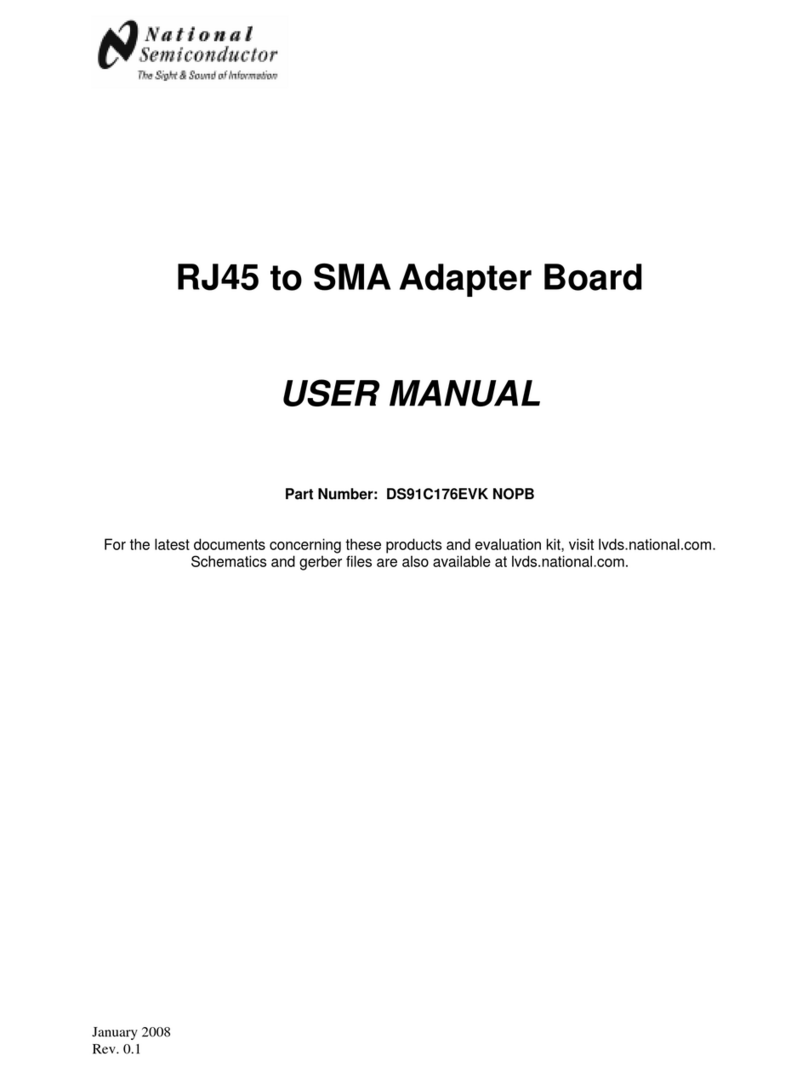 National Semiconductor DS91C176EVK NOPB user manual