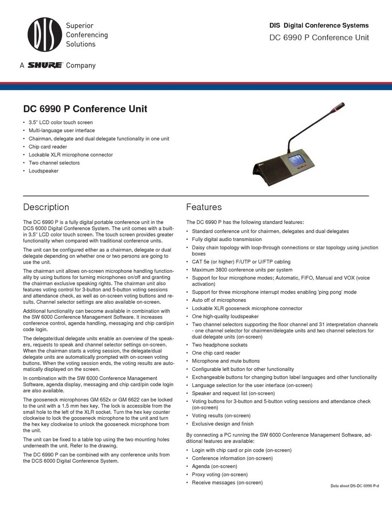 DIS DC 6990 P User manual
