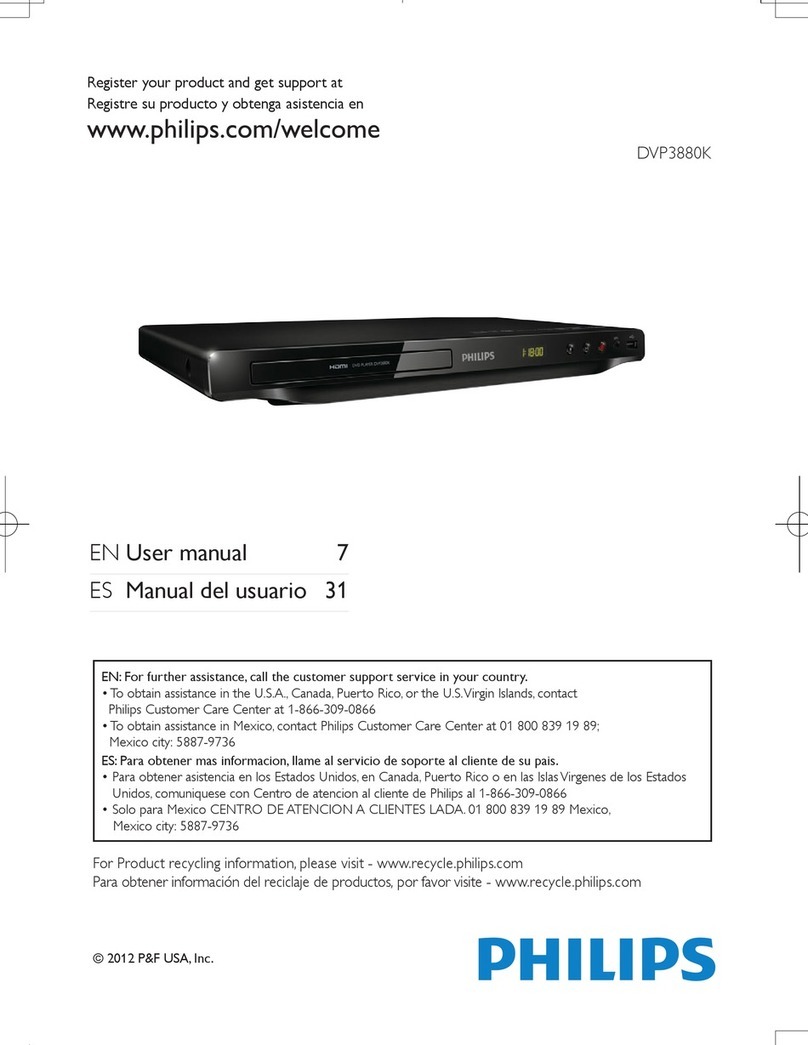 Philips DVP3880K/F8 User manual