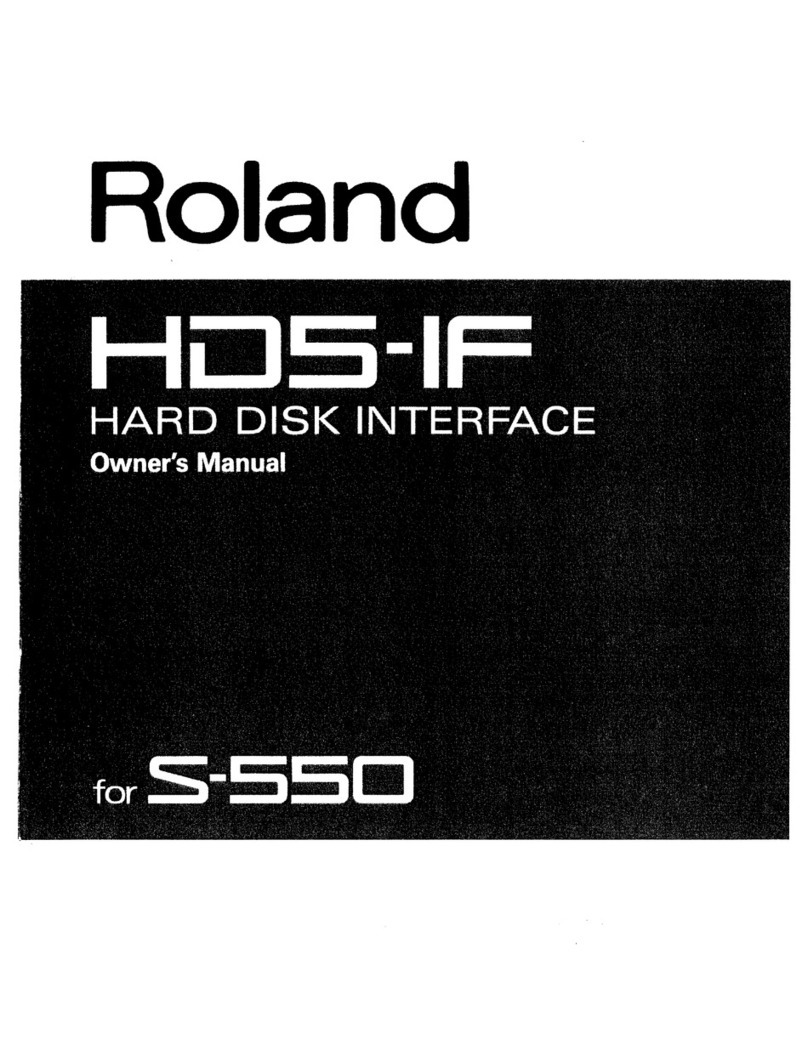 Roland HD5-IF User manual Roland HD5-IF User manual