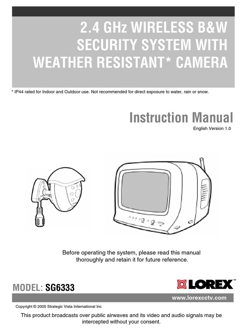 Lorex SG6333 User manual