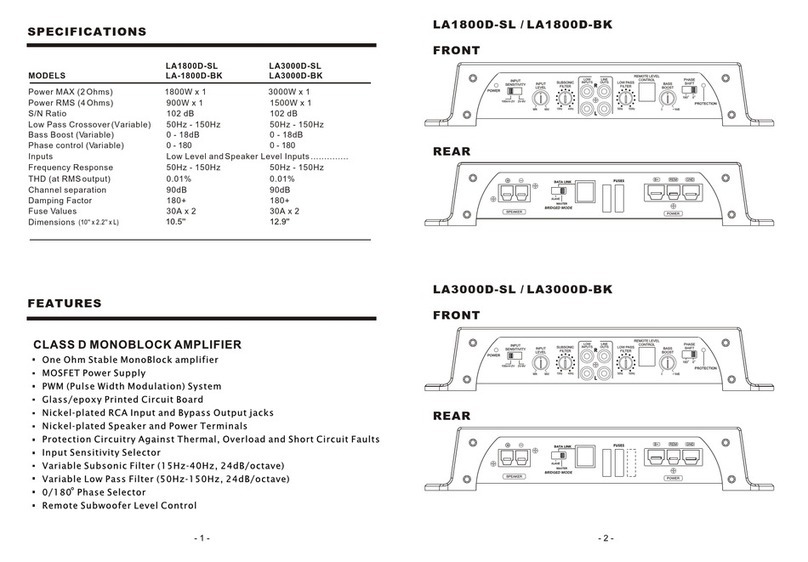 Legacy LA1800D-SL specification