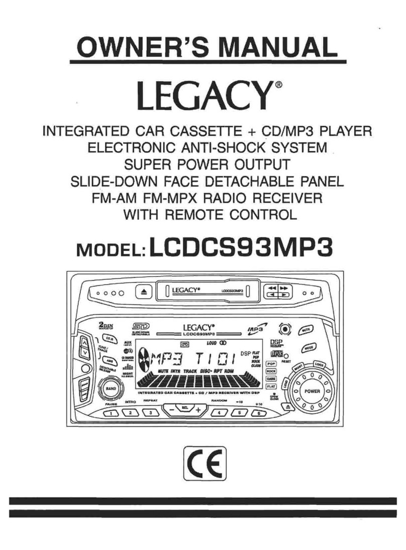 Legacy LCDCS93MP3 User manual