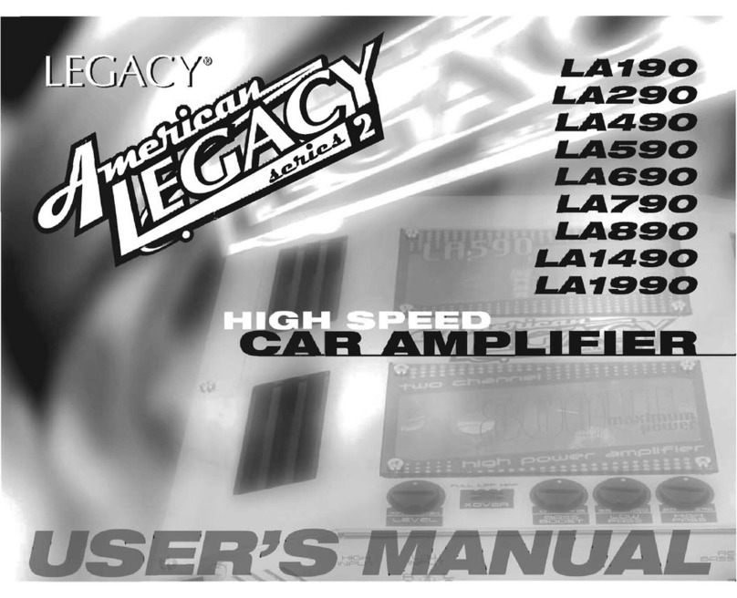 Legacy LA190 user manual