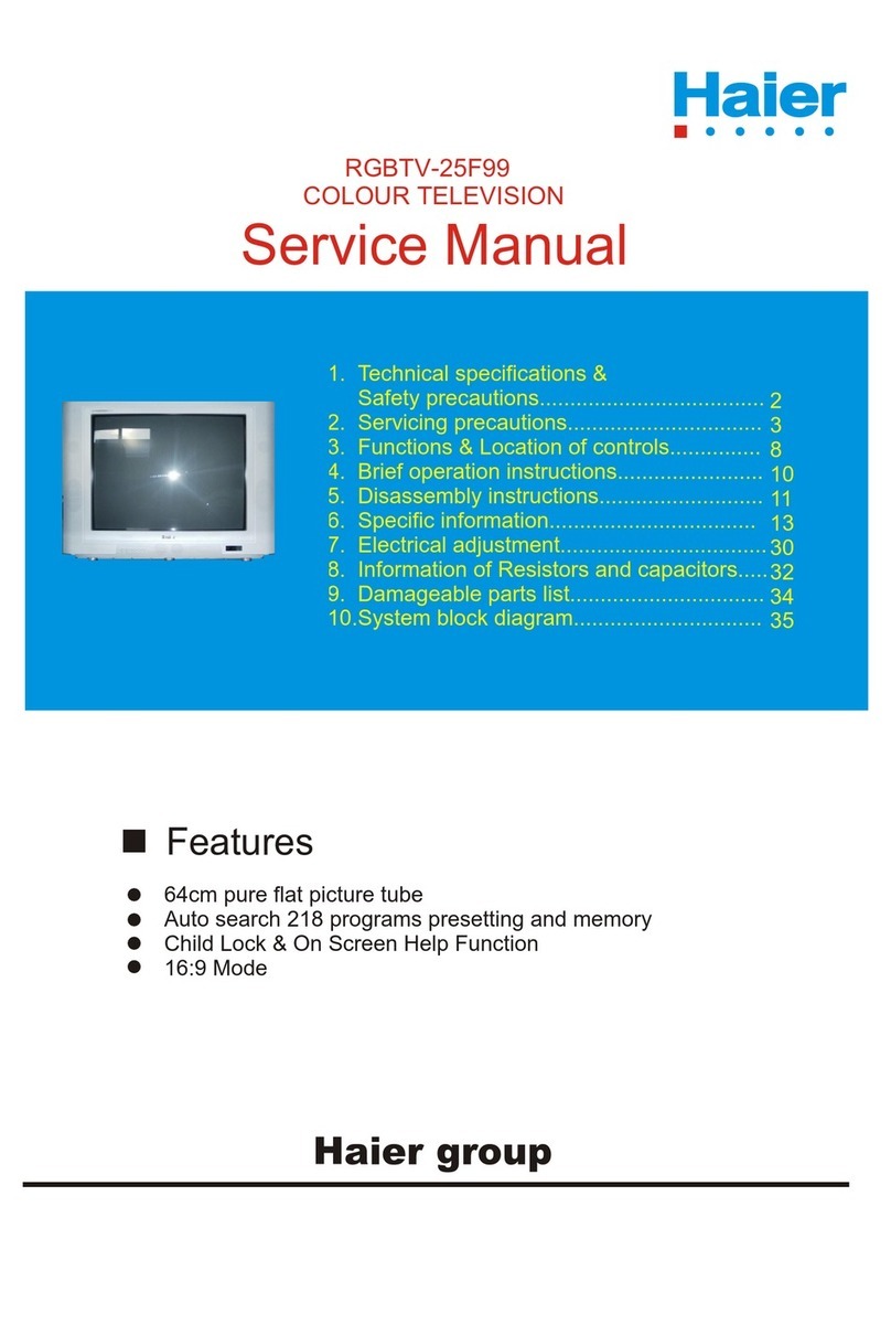 Haier RGBTV-25F99 User manual