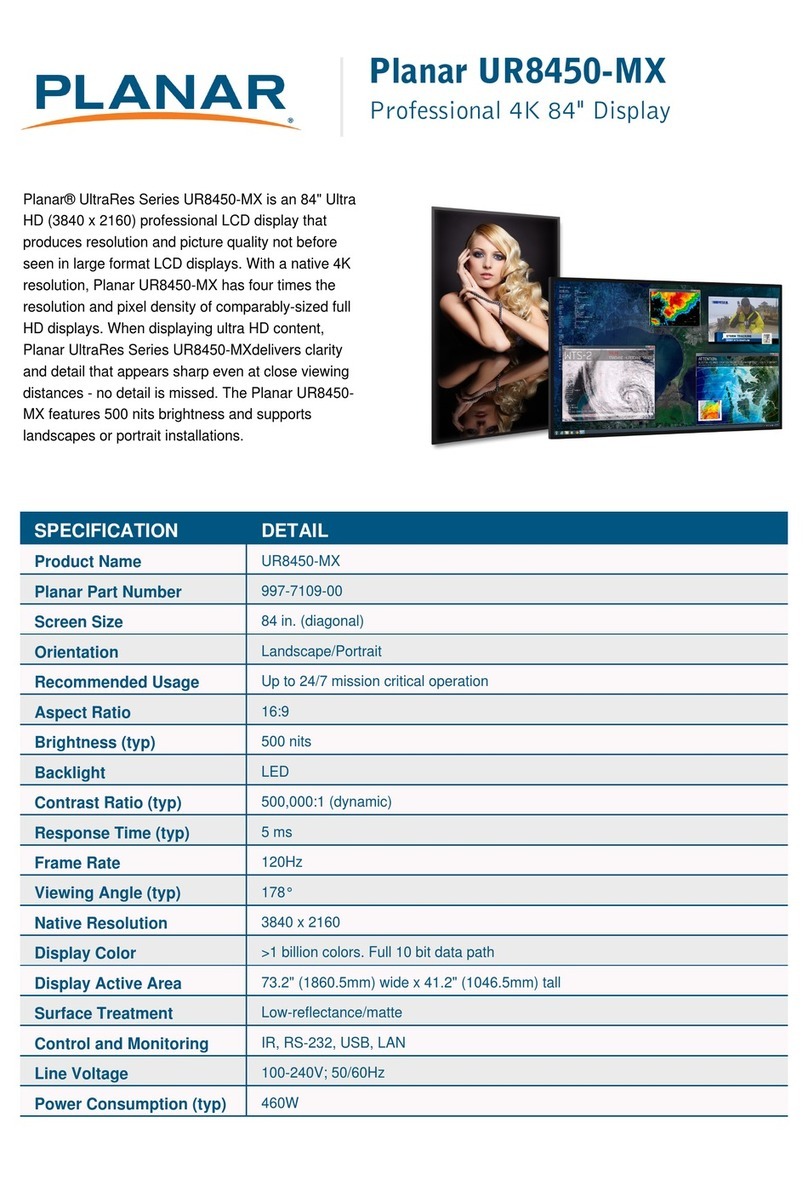 Planar UltraRes UR8450-MX User manual